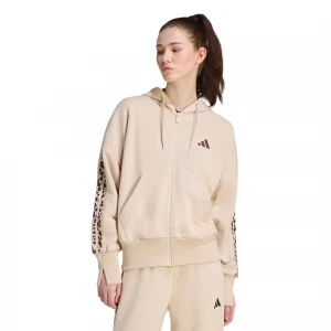 Seasonal Essentials Animal Print 3-Stripes Full-Zip