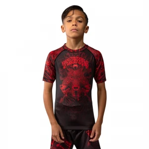 Wolf Atak Kids Short Sleeve Rashguard 3