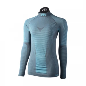 Wmn L/Slvs Mock Neck Shirt Warm Control