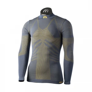 Man L/Sleeves Mock Neck Shirt Extra Dry