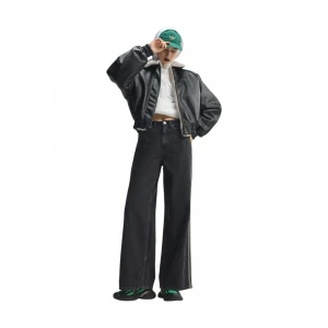 High Rise Wide Leg Denim Pant 3
