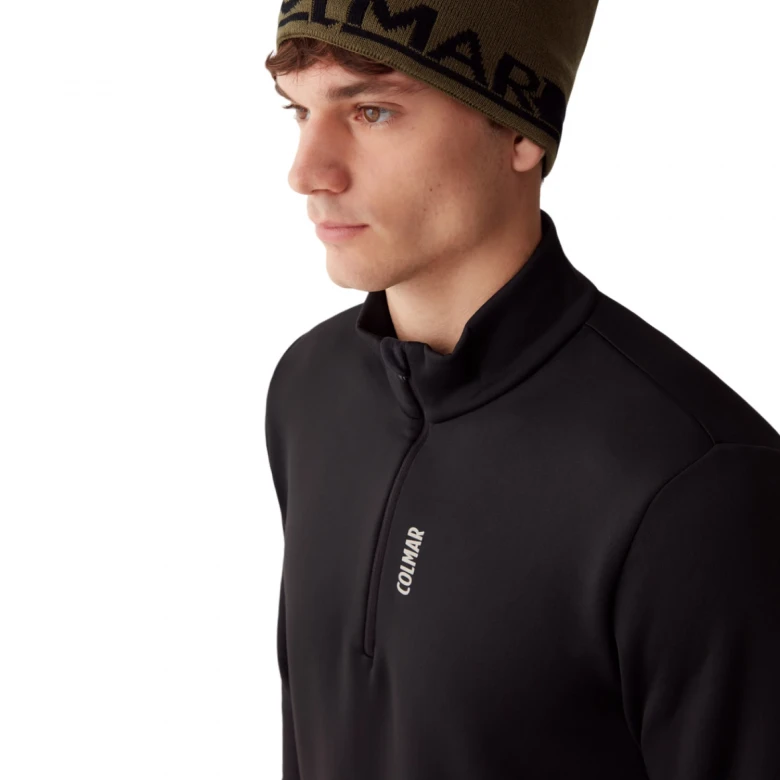 Half Zip Stretch Fleece Ski 1