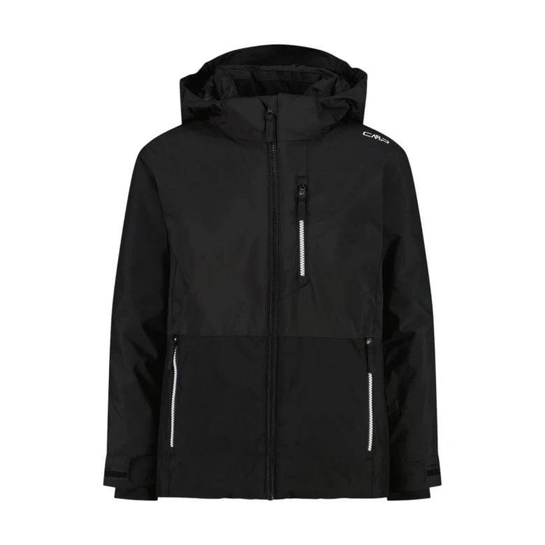 kid jacket snaps hood