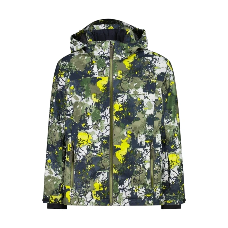 kid jacket snaps hood