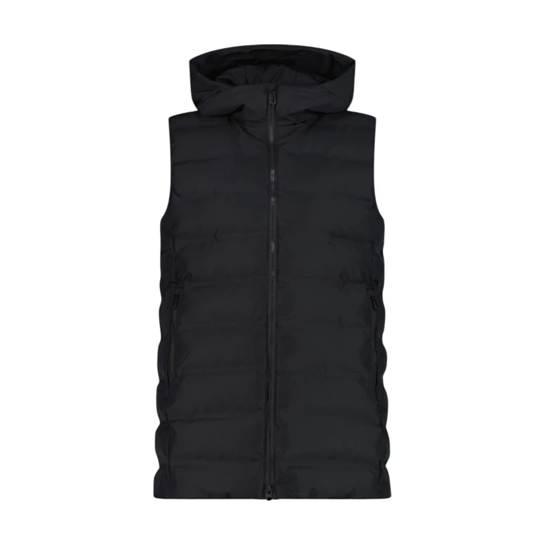 woman vest fix hood