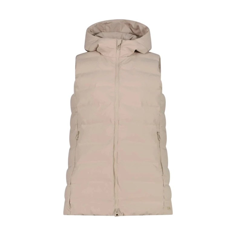 woman vest fix hood