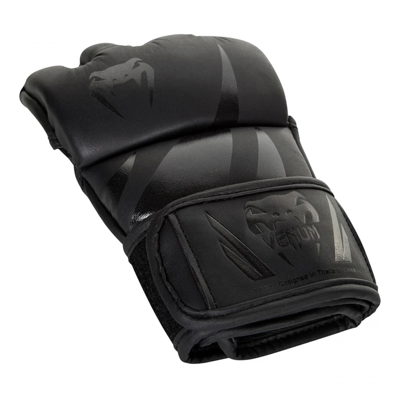 перчатки venum challenger mma gloves-black/black 2