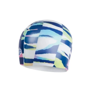 шапочка для плавания digital printed cap au white/blue