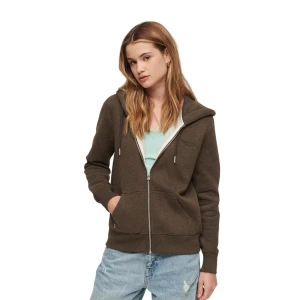 Essential Logo Zip Hoodie Sweatshirt Woman