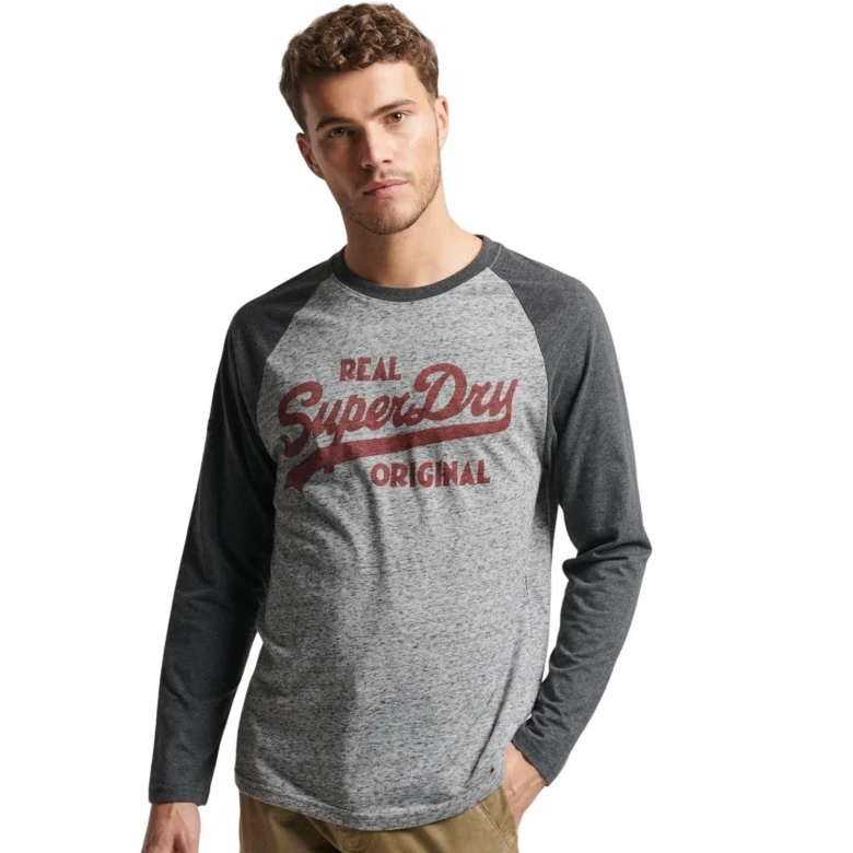 Футболка Superdry  D1 Ovin Athletic Vl Raglan L/S Top Blouse Man