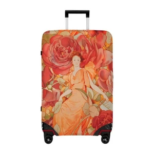 чехол для чемодана rose girl / dogo luggage shirt medium valiz kilifi