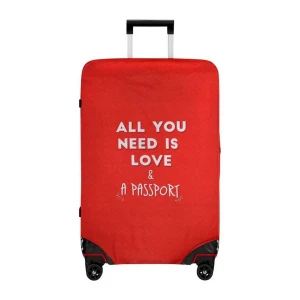 чехол для чемодана love and passport / dogo luggage shirt medium valiz kilifi