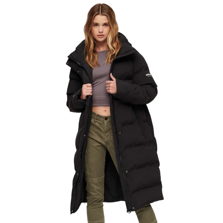 Куртка Superdry D3 Sdcd Hooded Longline Puffer Jacket Woman