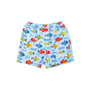 шорты для плавания shorts board - green bubble fish 2