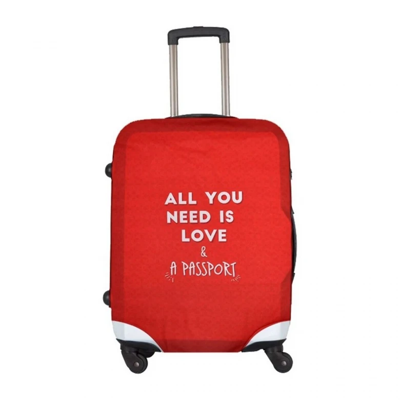 чехол для чемодана love and passport / dogo luggage shirt cabin valiz kilifi
