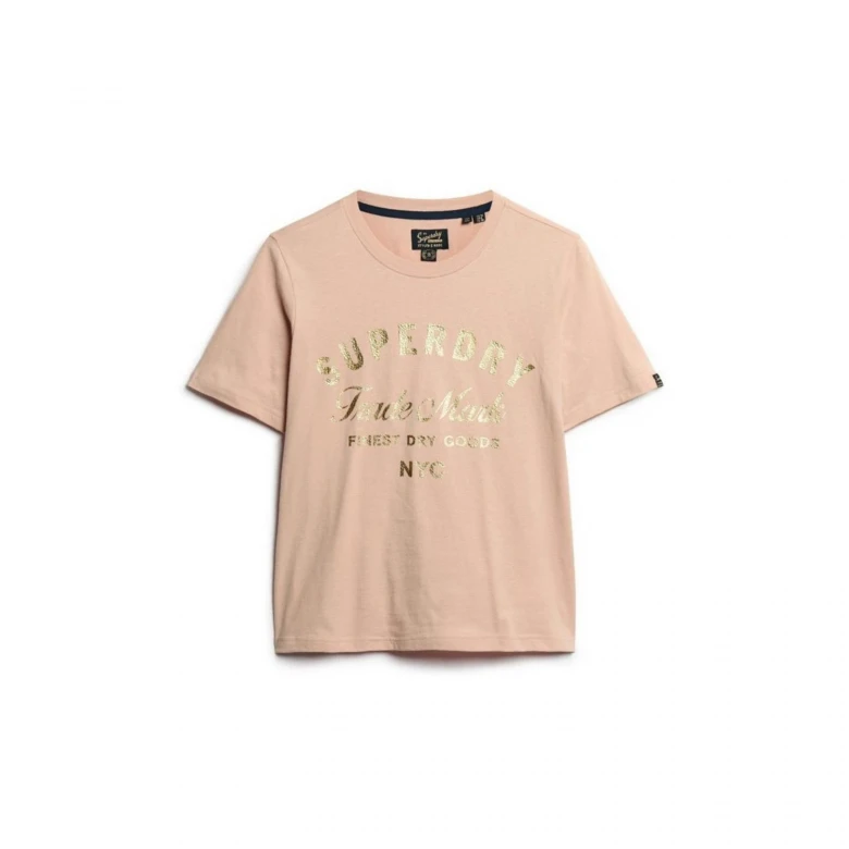 Футболка Superdry D4 Ovin Luxe Metallic Logo T Shirt 1