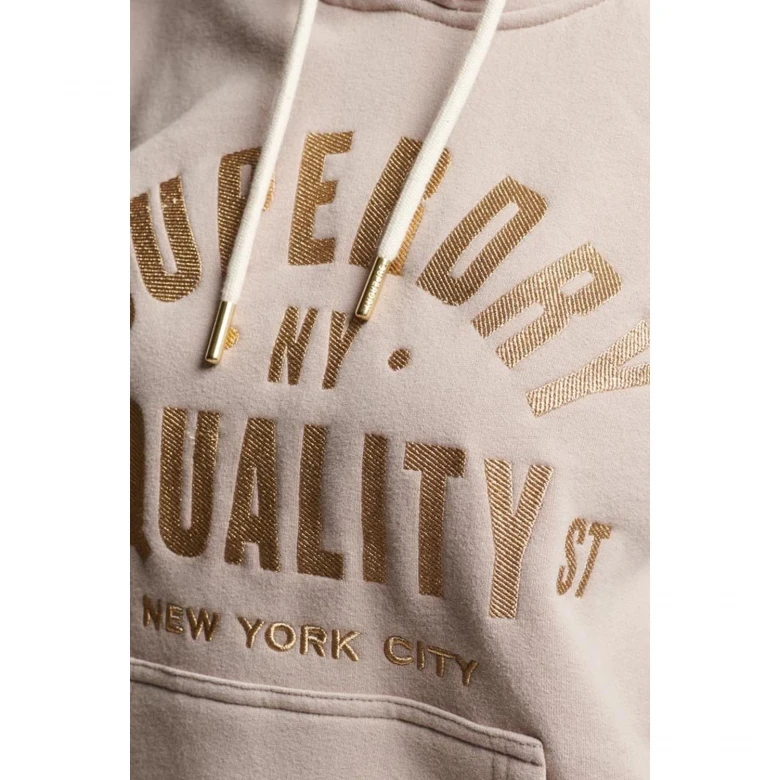 Худи Superdry D4 Ovin Luxe Metallic Logo Hoodie 4