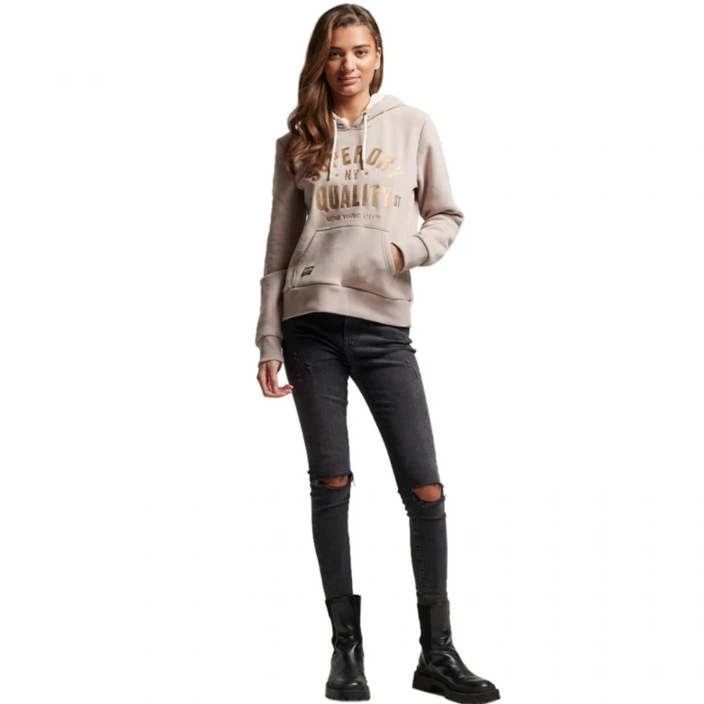 Худи Superdry D4 Ovin Luxe Metallic Logo Hoodie 2