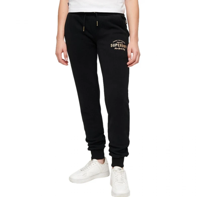 Брюки Superdry XS D4 Ovin Luxe Metallic Logo Slim Jogger