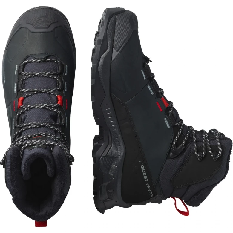 Ботинки Salomon Shoes Quest Winter Ts Cswp Black/Goji B 6